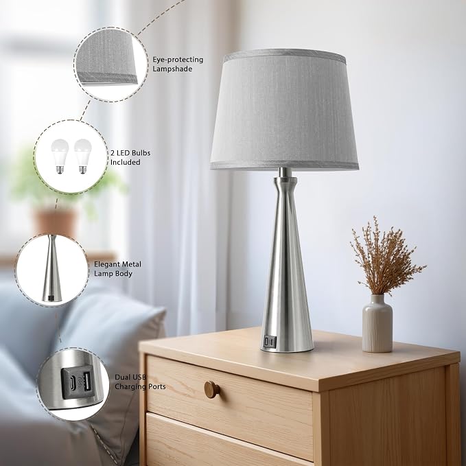 Seealle Modern Table Lamps Set of 2 - Image 6