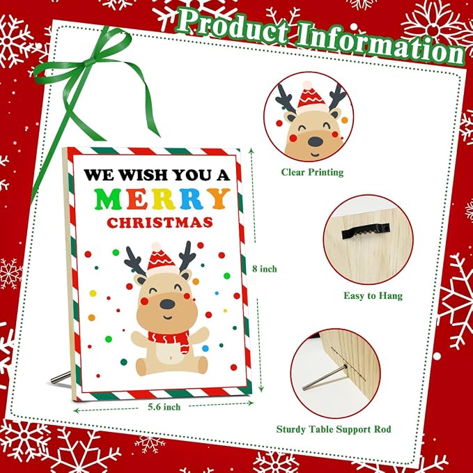 We Wish You A Merry Christmas Sign - Image 2