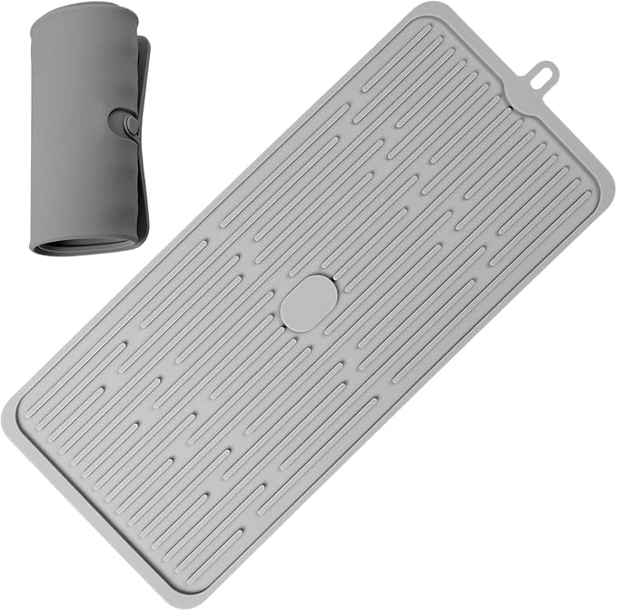 Silicone Dish Drying Mat 18”x8”, Heat Resistant Trivets by wonlex