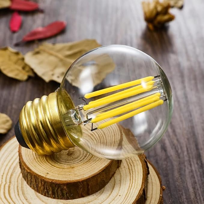 Dimmable E26 Edison Bulb G16.5 Light Bulb 6W Equal 60 watt AC120V Daylight - Image 8