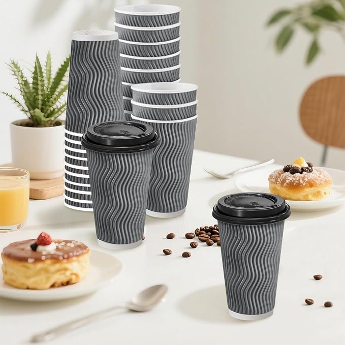Clawsoff 20 oz 50 Pack Disposable Paper Cups - Image 5