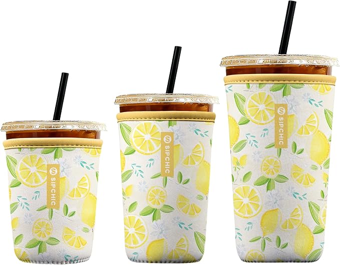 Iced Coffee Sleeve – Neoprene Reusable Cup Sleeves by Unknown
