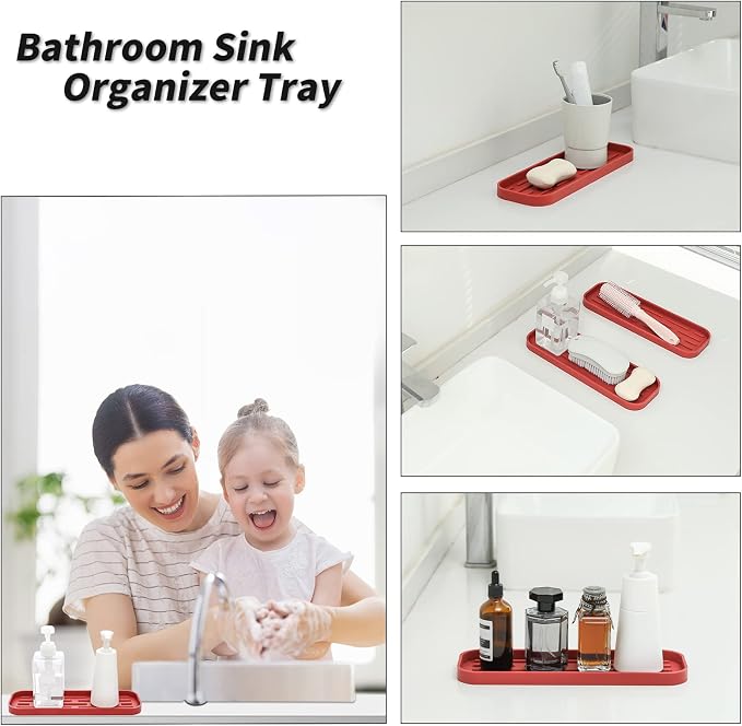 MicoYang Silicone Kitchen Sink Organizer Tray - Image 4