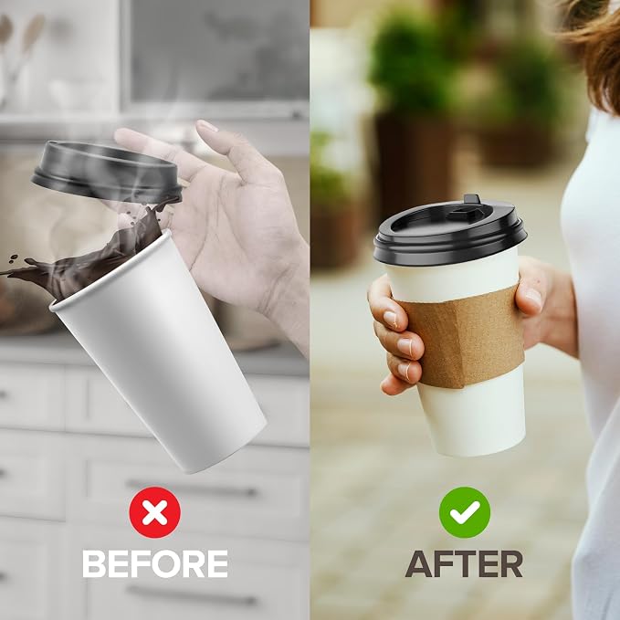 Stock Your Home 1000 Count Coffee Cup Sleeves - Image 6