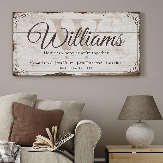 IPIC - Personalized Last Name Wall Decor, Last Name Home Sign as Family Wall - Image 4