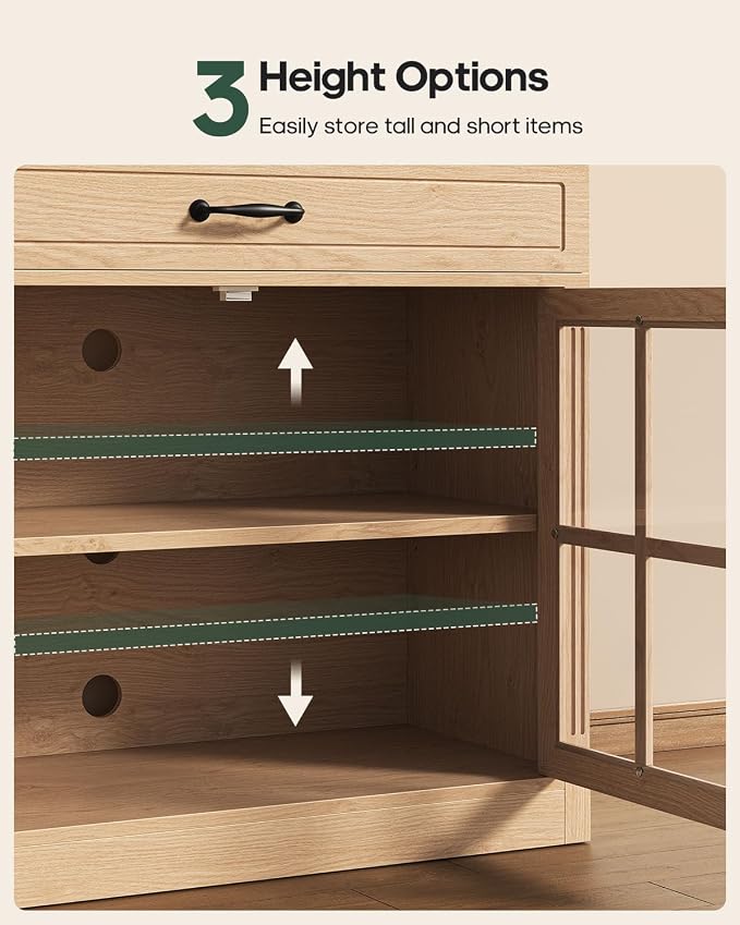 HAUOMS Modern Farmhouse Coffee Bar Cabinet - Image 6