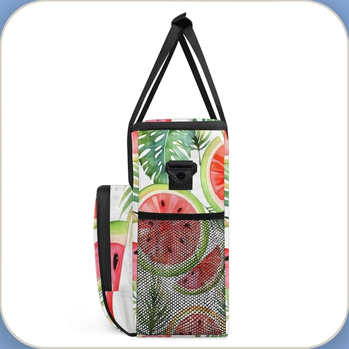 Summer Cartoon Fruit Watermelon Coffee Maker Carring Bag, Large Insulated - Image 4