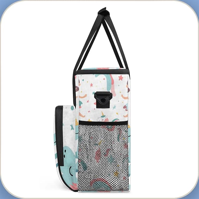 Cute Ballerina Unicorn Coffee Maker Carring Bag, Large Insulated Storage - Image 4