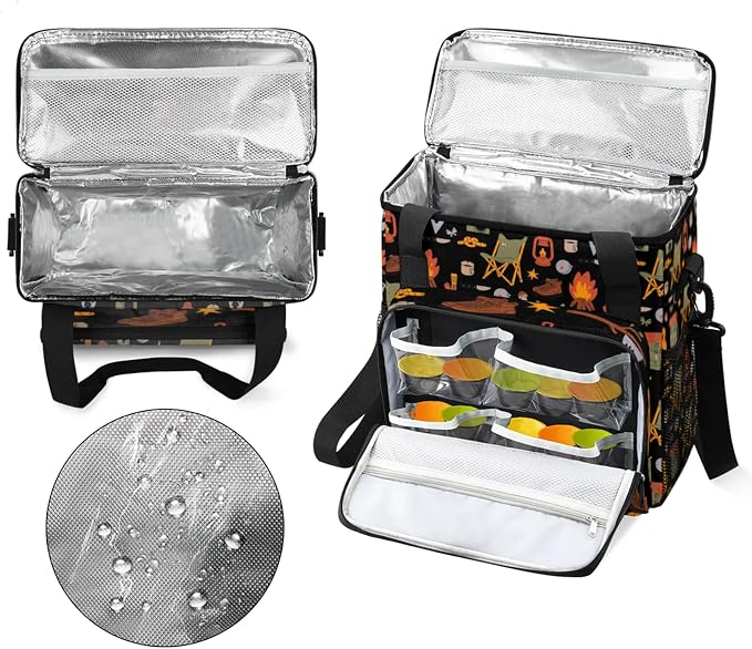 Camping Coffee Maker Travel Bag, Camping Large Carrying Storage Case Insulated - Image 3