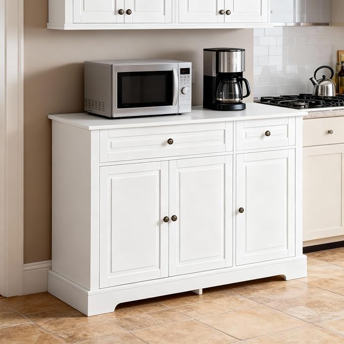 HOMCOM Sideboard Buffet Cabinet, Modern Buffet Cabinet - Image 8