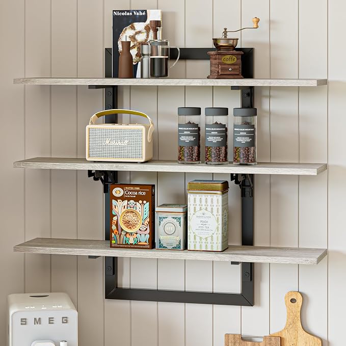 Bestier Floating Shelves for Wall, 32 inch Kitchen Shelves Wall Mounted by Bestier