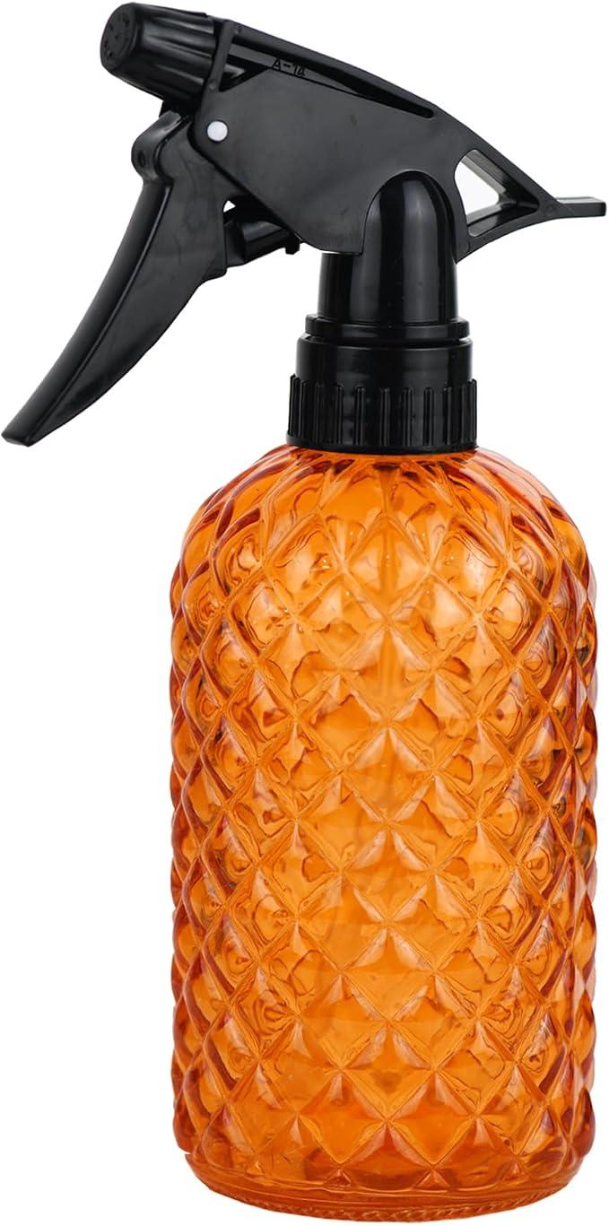 Glass Handheld Spray Bottle - 12oz Refillable Bottle ，Adjustable Nozzle by Wartter