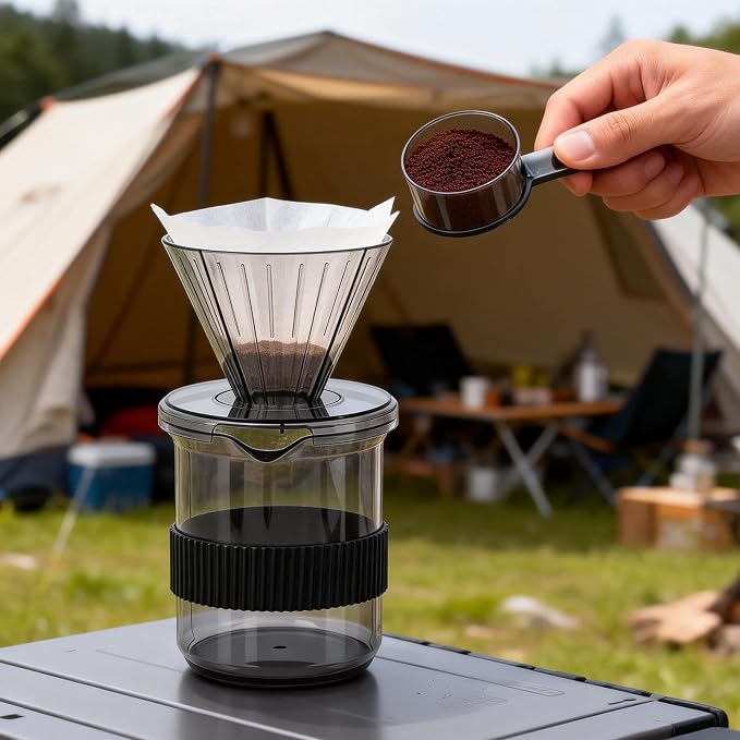 Portable Pour Over Coffee Maker Set - Image 5