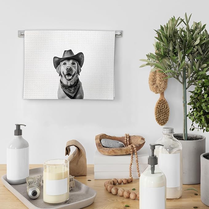Labrador Retriever Gifts Western Dog Kitchen Towels, Gifts - Image 4