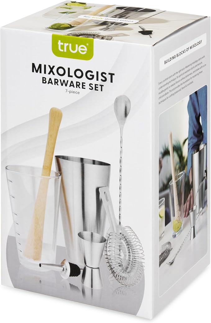 True 7-Piece Barware Set for Mixed Drinks and Cold Brew Cocktails, Includes - Image 14