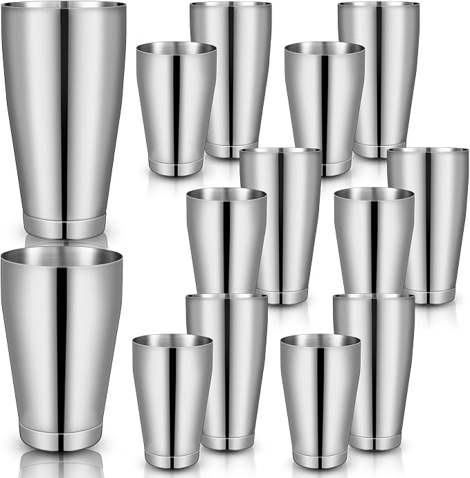 Sabary 12 Pcs Cocktail Shakers Professional Bar Shaker Boston Set Stainless by Sabary