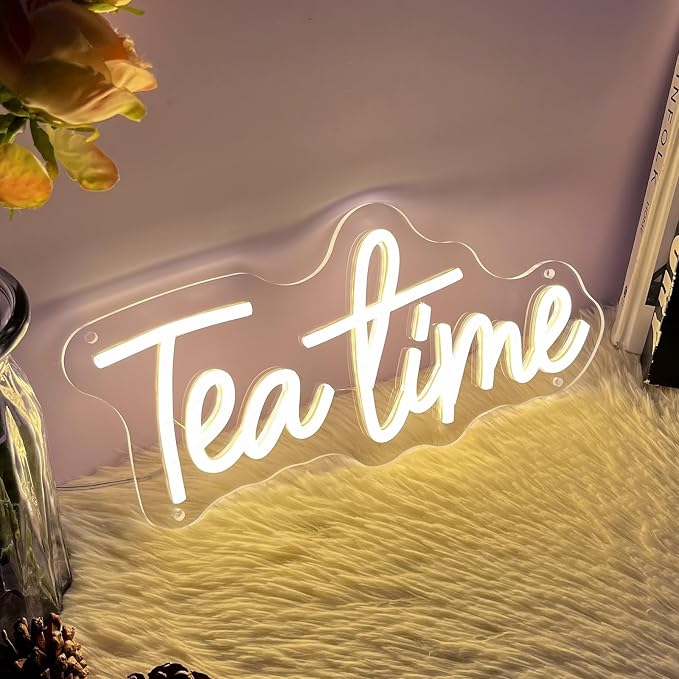 Tea Time Neon Sign for Wall Decor Customized Led Neon Light Sign Personalized - Image 4