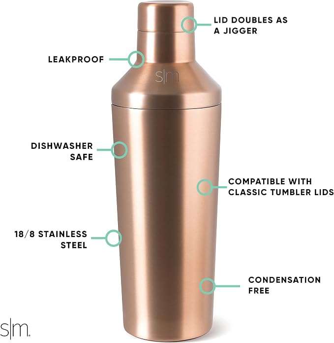 Simple Modern Cocktail Shaker Set - Image 2