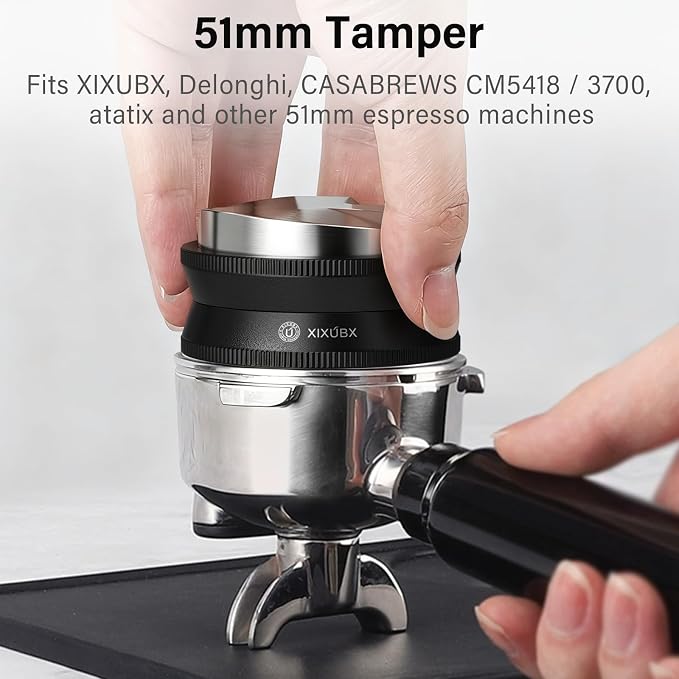 XIXUBU 51mm Espresso Tamper, 2-in-1 Espresso Distributor & Tamper - Image 4