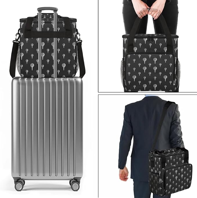 Golf Ball Coffee Maker Travel Bag, Golf Ball Large Carrying Storage Case - Image 7