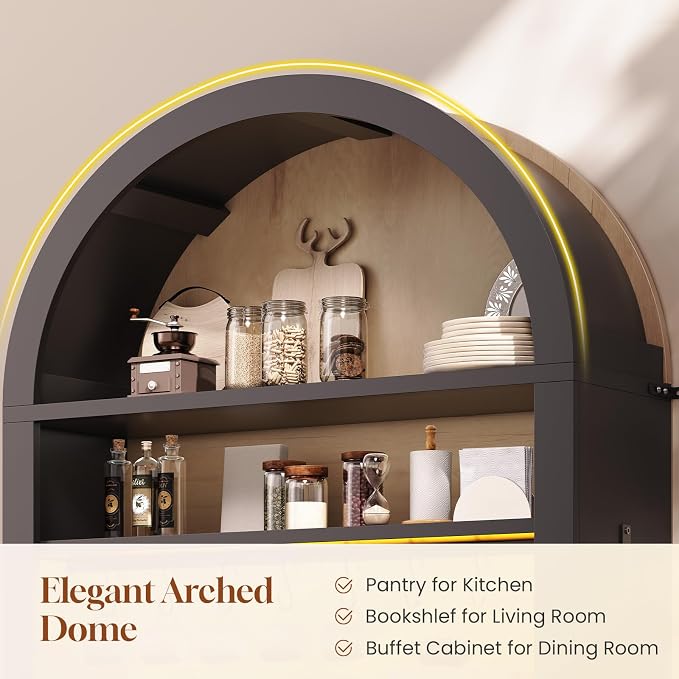 Itaar 73" Tall Arched Bakers Rack - Image 4