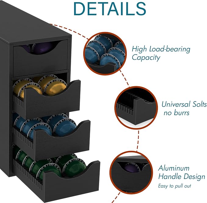 Suli Coffee Pod Holder, Coffee Capsule Storage Organizer, Save Space Coffee Pod - Image 6