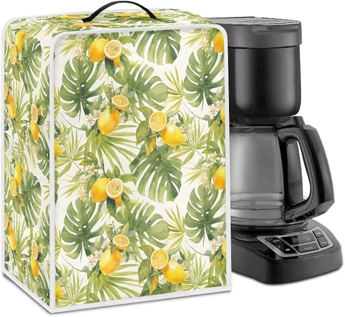Lemon Coffee Machine Cover Heavy Duty Heat Resistant Waterproof Protective by Unknown