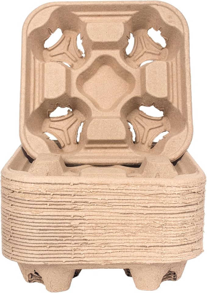 4-Cup Disposable Drink Carrier Tray by Kitchsy