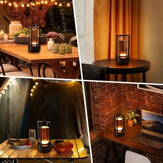 2 Pack Cordless Table Lamps, Rechargeable LED Decorative Lamp - Image 7