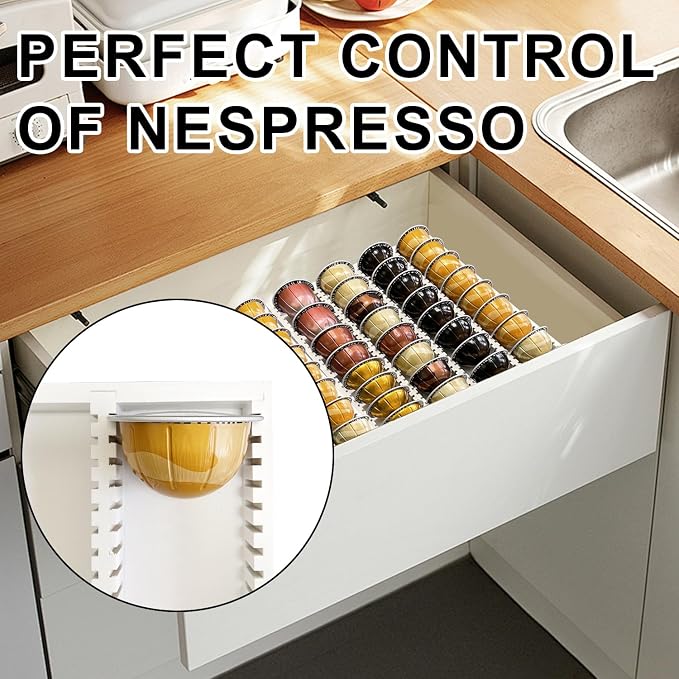 Bamboo Coffee Pod Storage Holder - Image 4