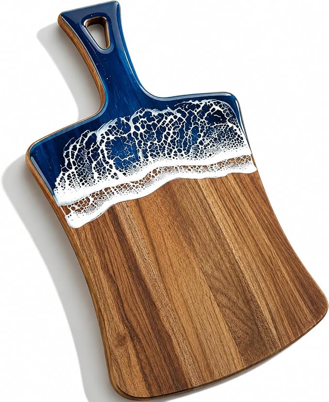 Ocean Charcuterie Board: Resin Cutting Board by Guogiyala