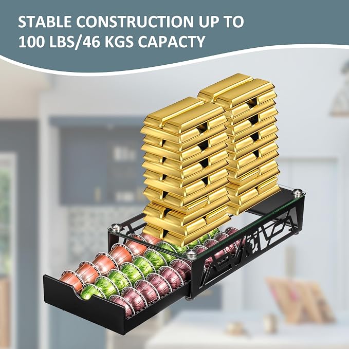 Nespresso Pod Holder Pod Drawer Cabinet Pod Storage Rack - Image 5