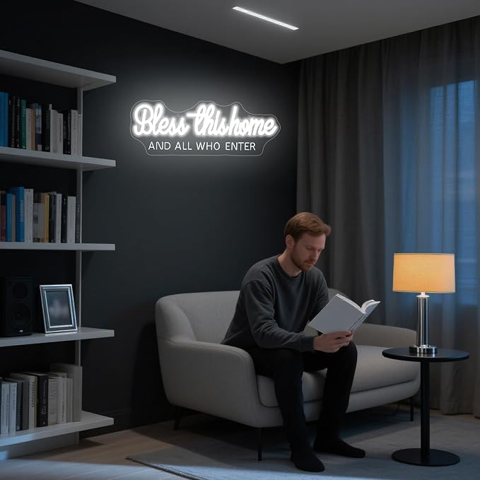 Bless This Home And All Who Enter Neon Sign - Image 6