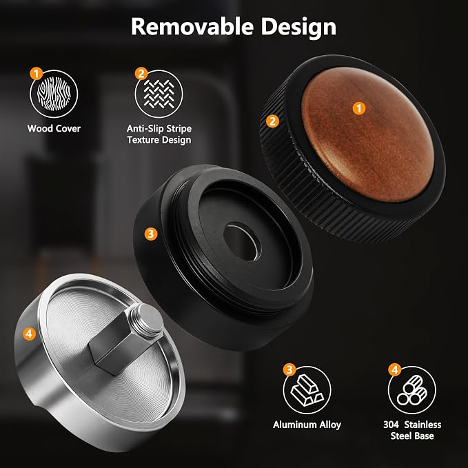 Y-Step 51mm Gravity Adaptive Espresso Distribution Tool, Coffee Distributor - Image 5