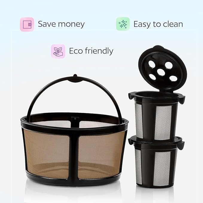 2 Reusable K Cups and Basket Coffee Filter - Image 3