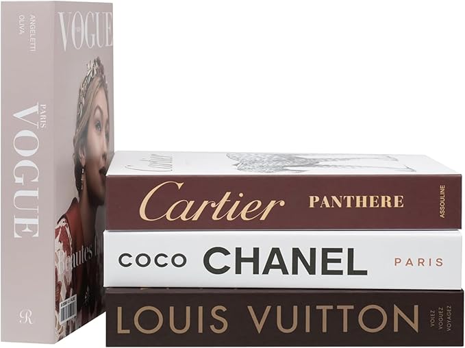 PROBENEX 4 Pcs Decorative Books | Faux Luxe Cardboard Coffee Table Decor | by PROBENEX-Elevateyourhomedecor