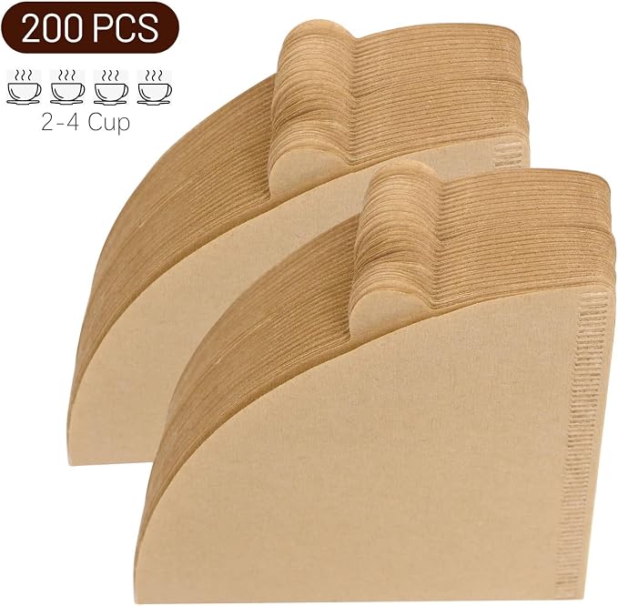 Clinuse Cone Coffee Filters #2, Disposable Natural Paper Filters 2-4 Cup - Image 7
