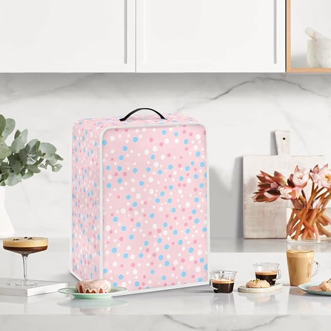 Polka Dots Coffee Maker Dust Cover Theme Appliance Covers - Image 3