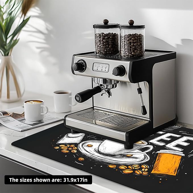 Dish Drying Mat Large Coffee Mat Absorbent Drying Mat - Image 5