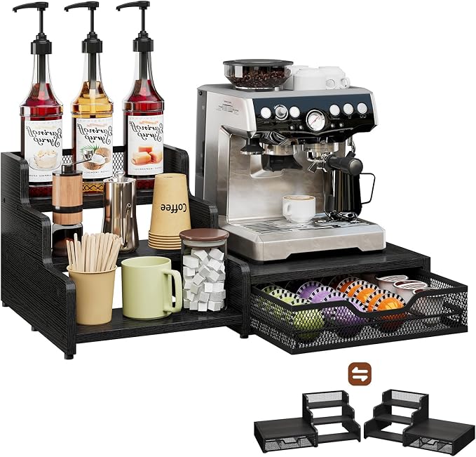 Coffee Station Organizer Compatible by Bliesosfud