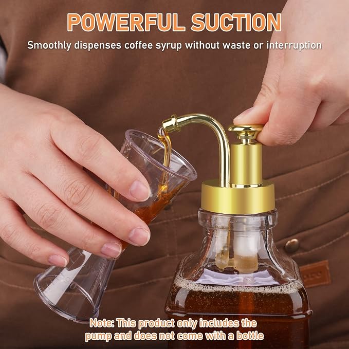 NiHome Syrup Pump Dispenser 2-Pack, Coffee Bar Accessories, Fits 1.3" Bottle - Image 2