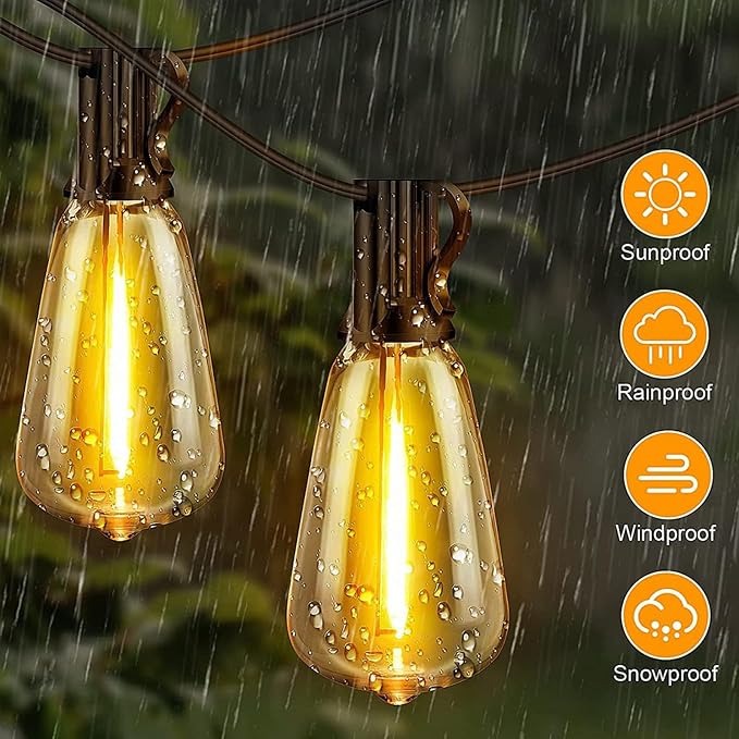 Outdoor String Lights, 25FT - Image 3