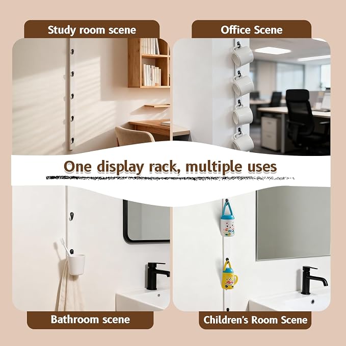 Yohsnor White Wall-Mounted Coffee Cup Holder - Image 5