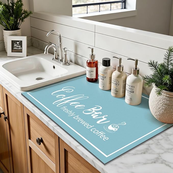 Findosom Dish Drying Mat, Cuttable Drying Mat - Image 6