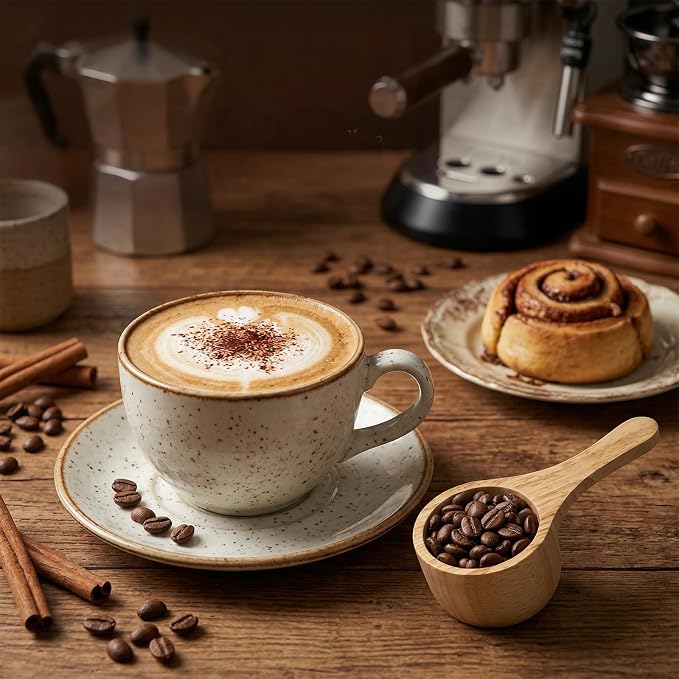 40ml 4 Pack Acacia Wood Coffee Scoops, Small Wooden Measuring Scoops - Image 4