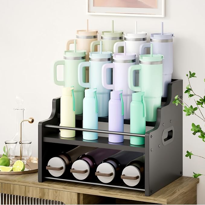 4-Tier Wood Display Shelf Wine Rack - Image 7