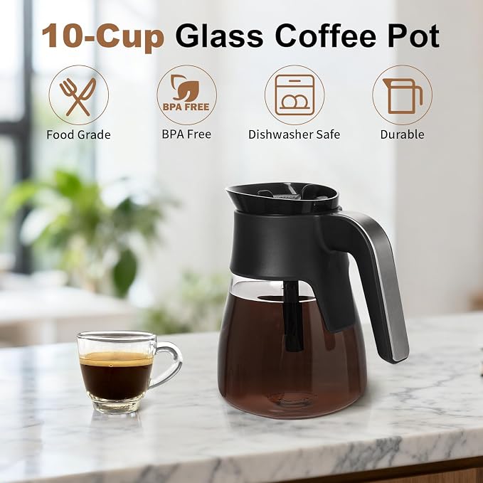 10-Cup Glass Carafe Replacement - Image 3