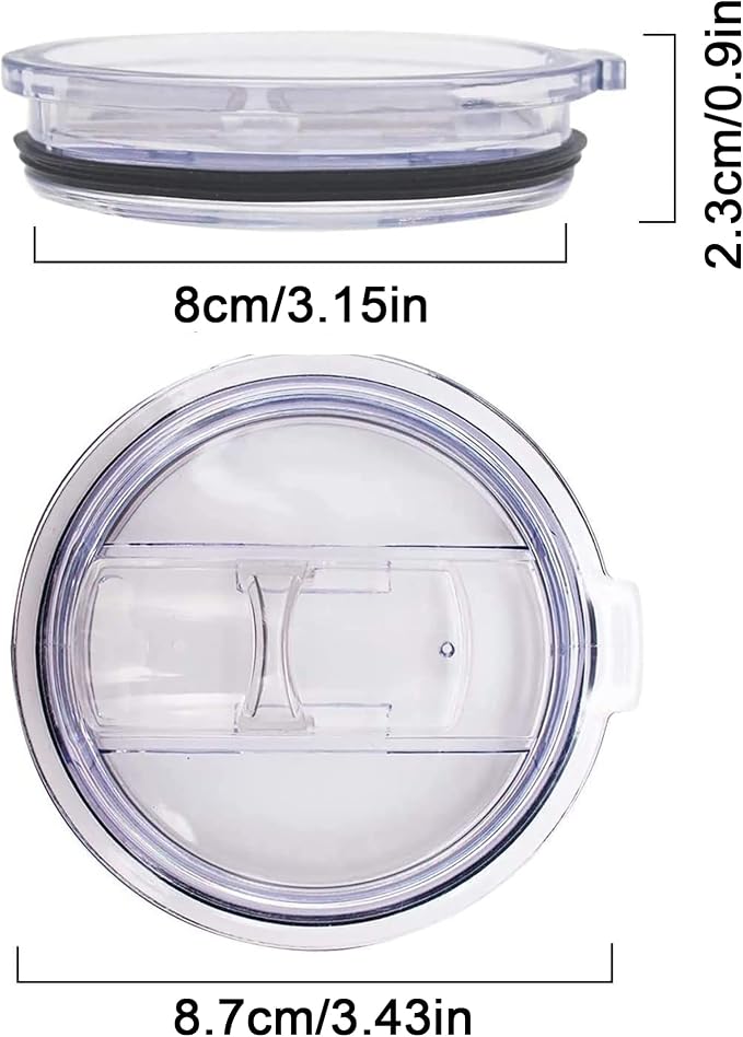 2 Replacement Lids for 20oz Stainless Steel Tumbler Travel Cup - Image 2