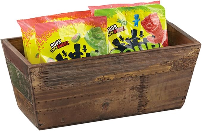 FixtureDisplays GET WB-1260-RWD Reclaimed Wood Rectangular Display Crate/ Riser by FixtureDisplays