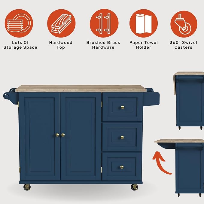 Homestyles Mobile Kitchen Island Cart - Image 2